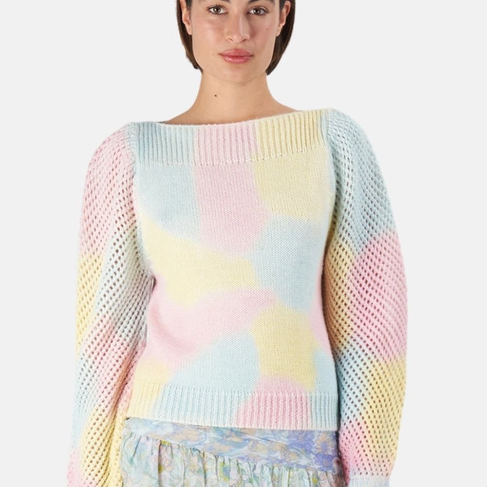 LoveShackFancy Pastel Multicolor Sweater - Picture 2 of 10